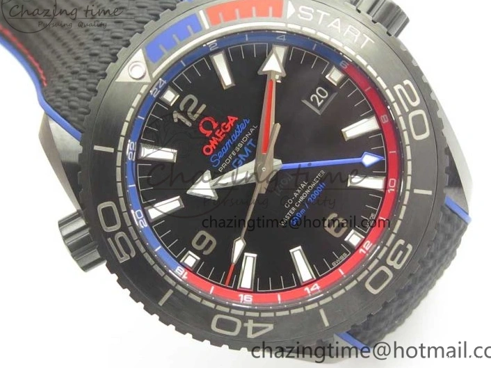 0318 BestValue Planet Ocean 45.5mm ETNZ “Deep Black” Real Ceramic VSF 1:1 Best Edition on Black Nylon Strap A8906 Super Clone 7978